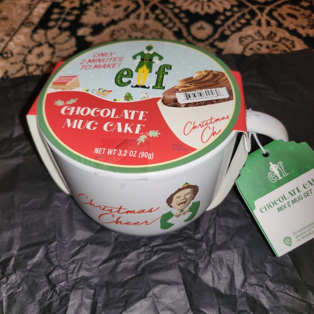 ELF chocolate mug & cake